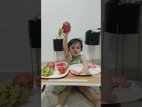 learning is Fun... recognition of  fruits, vegetables with fun with Tashvi