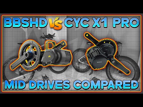 Bafang BBSHD vs CYC X1 Pro - Comparing the two most popular DIY ebike mid drive motor systems