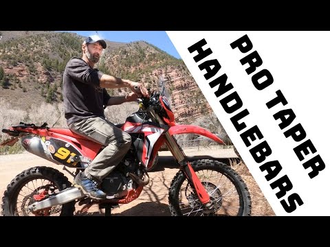 My Handlebars Are Too High! Pro Taper's EVO Steering Damper Low On My CRF450L Ought To Fix It.