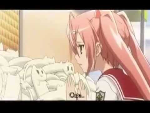 Aria likes cute stuffed cats ( hidan no aria )