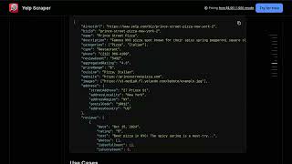 Yelp Scraper — Apify Actor Walkthrough