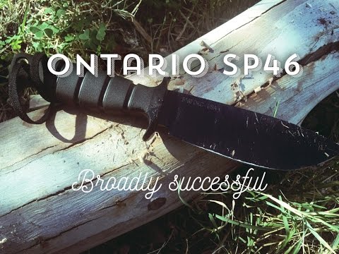 Ontario SP46 Survival Knife Test and Review