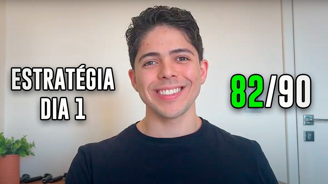 Estratégia de prova para tirar 82/90 no dia 1 do ENEM