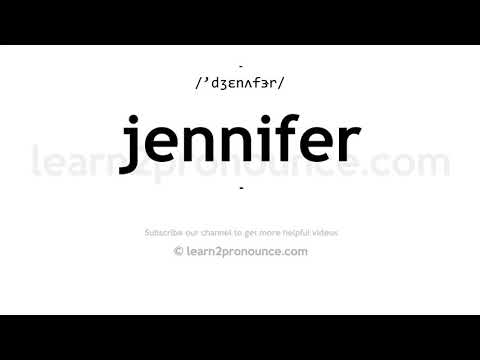 How to pronounce Jennifer | English pronunciation
