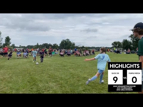 Game Highlights | Williamston 4v4 Soccer Tournament | Slick Six Defeats Purple Reign in Game #3
