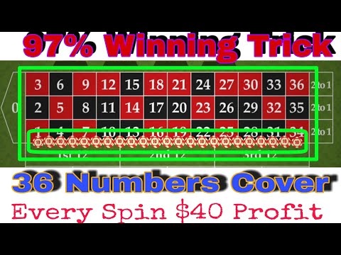 Roulette 97% Winning Trick || 36 Numbers Cover || Every Spin $40 Profit