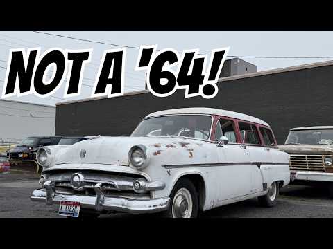 Thumbnail for BIG SHOCK WHEN HELPING MY FRIEND HAUL A SUPPOSED '64 FORD STATION WAGON. 1954 FORD COUNTRY SEDAN. by Ford Country Sedan