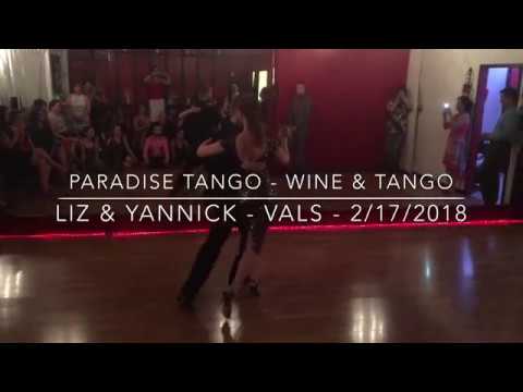 Paradise Tango: Liz and Yannick - Vals Performance - WIne & Tango 2/17/2018