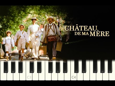 piano tutorial "LA VALSE D'AUGUSTINE" Le Château de ma Mère, 1990, avec partition gratuite (pdf)