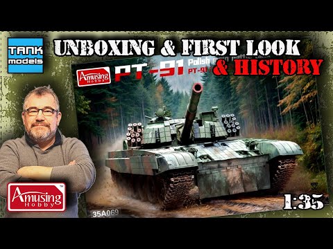 🇵🇱 PT-91 TWARDY  🇵🇱 - Unboxing 468 (🇵🇱🇬🇧) - AMUSING HOBBY 35A069