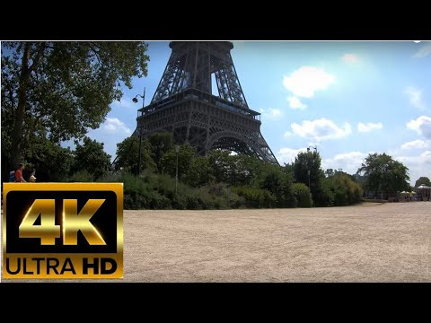 Paris, France - (4K Ultra HD) Virtual Biking Tour - #04 Tour Eiffel (Eiffel Tower)