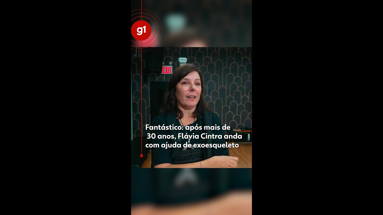 Fantástico: Repórter Flávia Cintra passa por experiência única com exoesqueleto