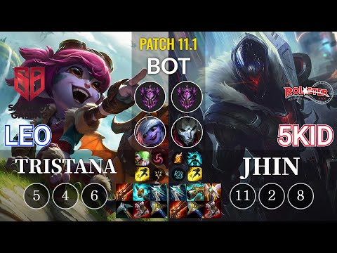 SB Leo Tristana vs KT 5kid Jhin Bot - KR Patch 11.1