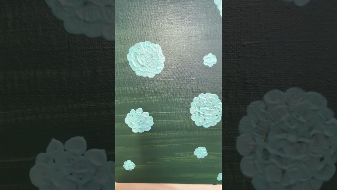 hydrangeas pt.1 🌿 #paint #painting #canvas #autumn #hydrangeas #art