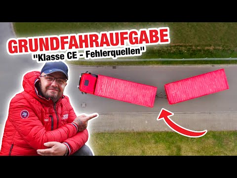 LKW Grundfahraufgabe (Klasse CE) - Fehlerquellen beim Rückwärtsschieben | Fischer Academy