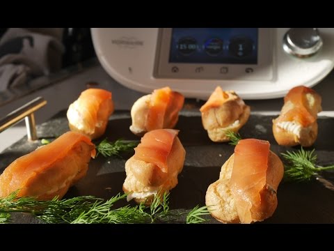 ATTAQUE ECLAIRS AU SAUMON FUME AU THERMOMIX