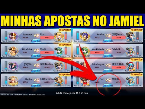 OITAVAS DE FINAL - MINHAS APOSTAS NO JAMIEL