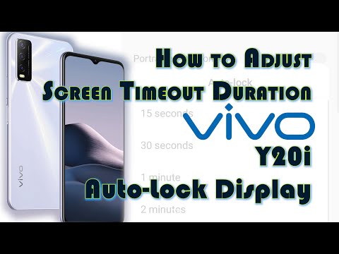 How to Change/Adjust Screen Timeout on Vivo Y20i | Auto-Lock Display Settings