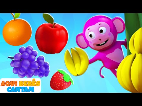 Canção de frutas | Fruit song | Canção infantil |  Músicas para crianças de Aqui Bebes Cantam