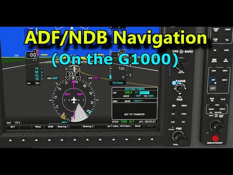 FS2020: ADF\NDB Navigation In Glass Cockpits Display Aircraft (G1000)