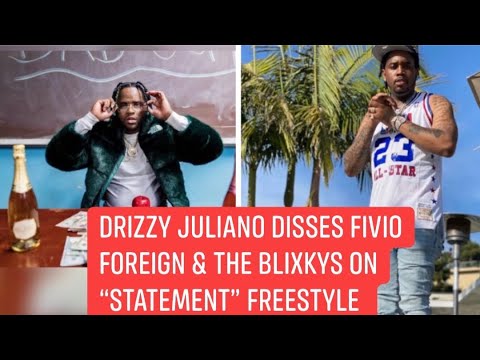 Drizzy Juliano Disses Fivio Foreign & Blixky’s On ‘ Statement ’ Freestyle Video