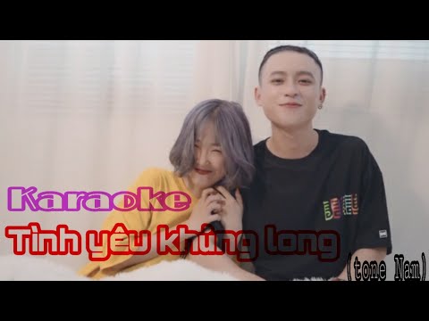 Karaoke Tình Yêu Khủng Long (tone NAM ) | PĐL Studio |