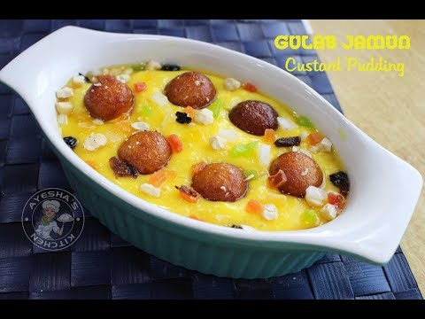 Gulab jamun fusion dessert | ഗുലാബ് ജാമൂൻ കസ്റ്റാർഡ് ഫ്യൂഷൻ പുഡ്ഡിംഗ് Video