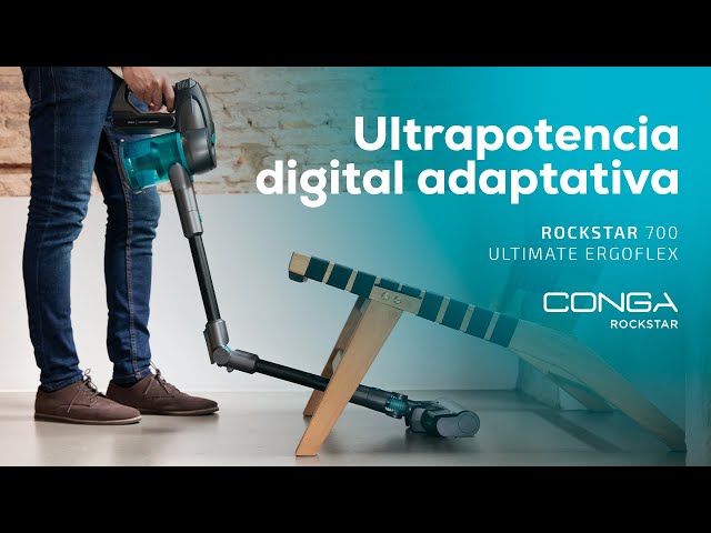 Aspirador sem Fio Cecotec Conga RockStar 700 Ultimate ErgoFlex 430W 65 min Acessórios 800ml video