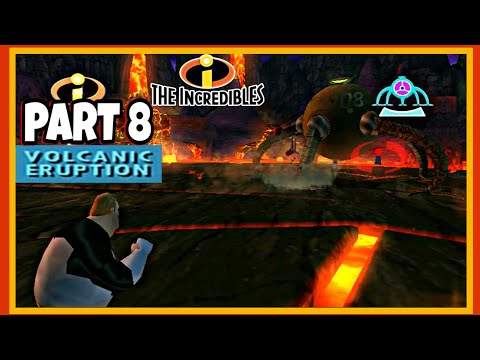 THE INCREDIBLES (2004) | WALKTHROUGH PART 8 | VOLCANIC ERUPTION (4K 60 FPS)