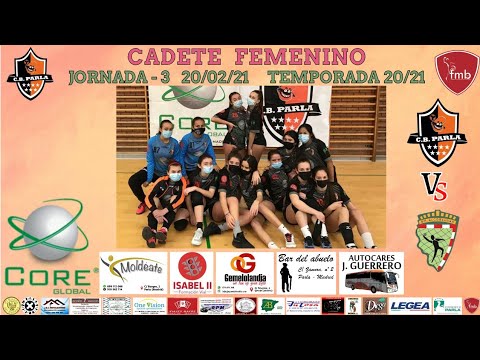 Jornada 3 Cadete Femenino 🆚 BM Alcobendas 20/02/21  16:30