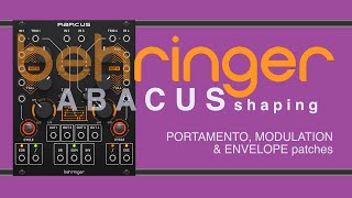Video thumbnail for Behringer ABACUS - Portamento, Modulation & Envelope PATCHES #abacus #patches #behringer by AZSU