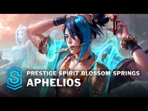 Prestige Spirit Blossom Springs Aphelios Skin Spotlight - League of Legends