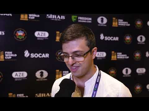 Nijat Abasov upon eliminating Svidler: "No secret, I just try to find good moves over the board"