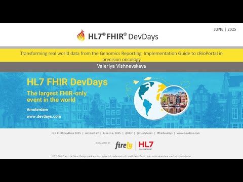 Transforming from the Genomics Reporting IG - Valeriya Vishnevskaya | FHIR DevDays 2025
