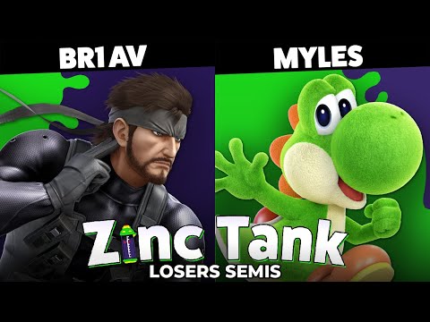Zinc Tank #4 Losers Semis - Br1 AV (Snake) vs Myles (Yoshi)