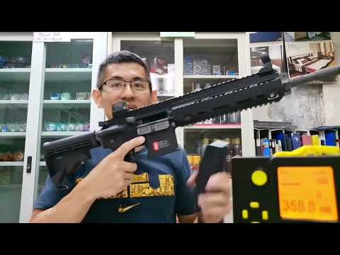 WE 888 HK416 Full Metal Airsoft Gas Blowback Rifle, Unboxing and Testing