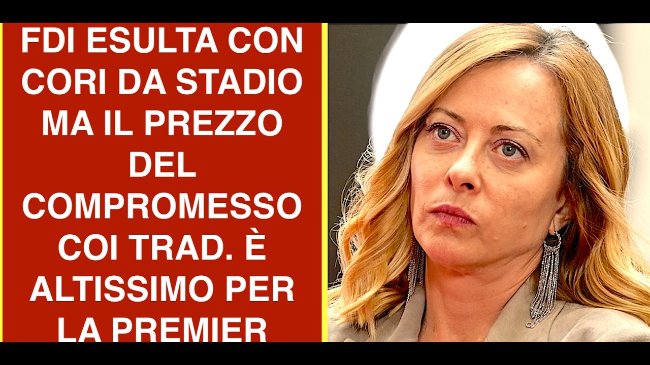 FDI ESULTA CON CORI DA STADIO MA IL PREZZO DEL COMPROMESSO COI TRAD. È ALTISSIMO PER LA PREMIER