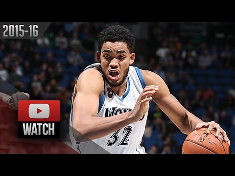 Karl-Anthony Towns Full Highlights vs Hornets (2015.11.10) - 19 Pts, 13 Reb, 3 Blk