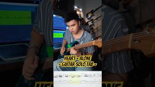 Download lagu Heart - Alone - Guitar Solo TAB !!  Backingtrack on my Bio #guitar #guitarist  #heart  #alone mp3
