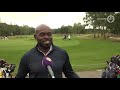 Sprintkanon Churandy Martina geniet op de golfbaan