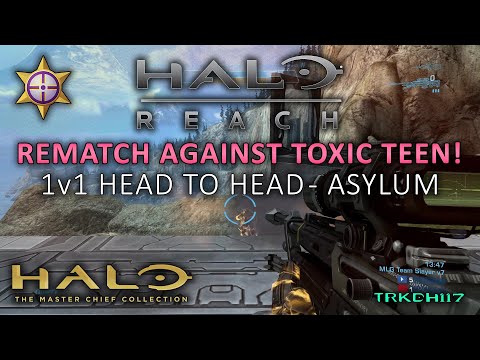 1v1 against a Toxic Teen Part-2! Halo: Reach MCC Multiplayer Gameplay - Head to Head Slayer - Asylum