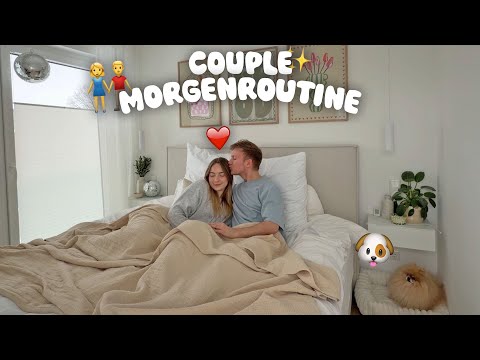 Our couple's morning routine (with Leo 🐶)