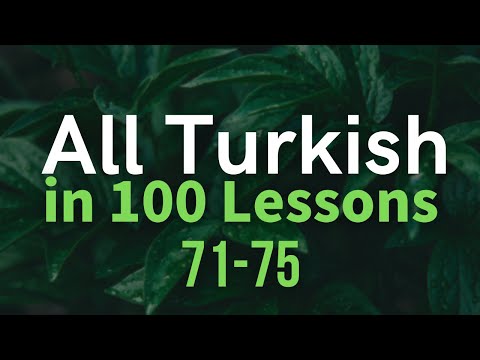 All Turkish in 100 Lessons. Learn Turkish. Most important Turkish phrases and words. Lesson 71-75