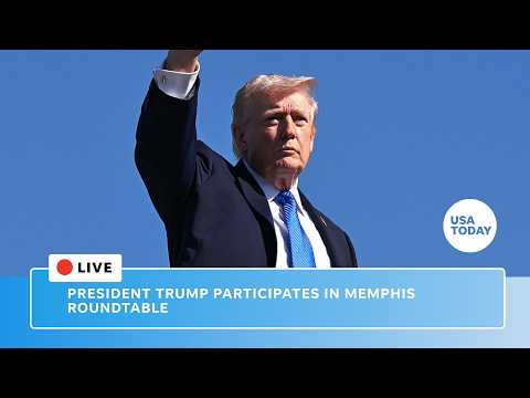 President Donald Trump participates in Memphis Safe Task Force roundtable