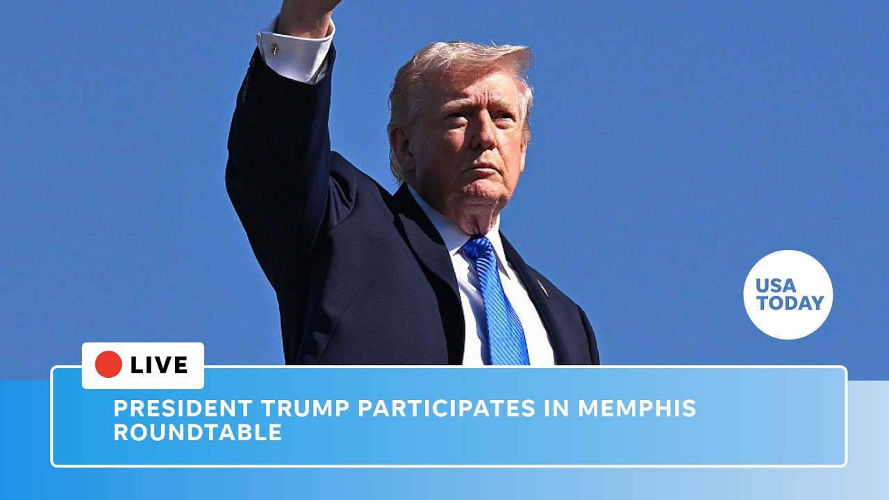 President Donald Trump participates in Memphis Safe Task Force roundtable