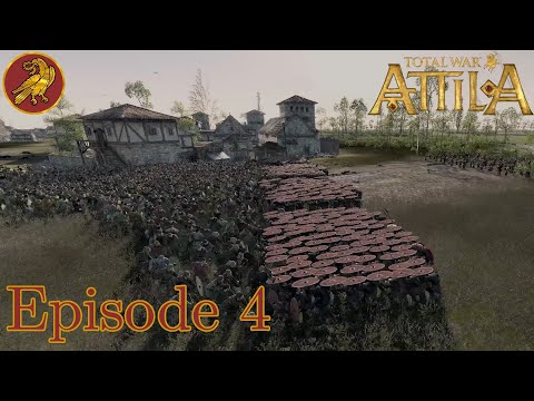 Our First Push! Ep 4 Western Roman Empire Campaign Total War Attila (Very Hard)