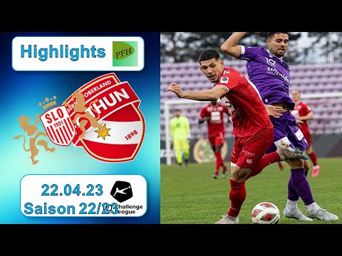 Highlights: FC Stade - Lausanne - Ouchy vs FC Thun (22.04.2023)