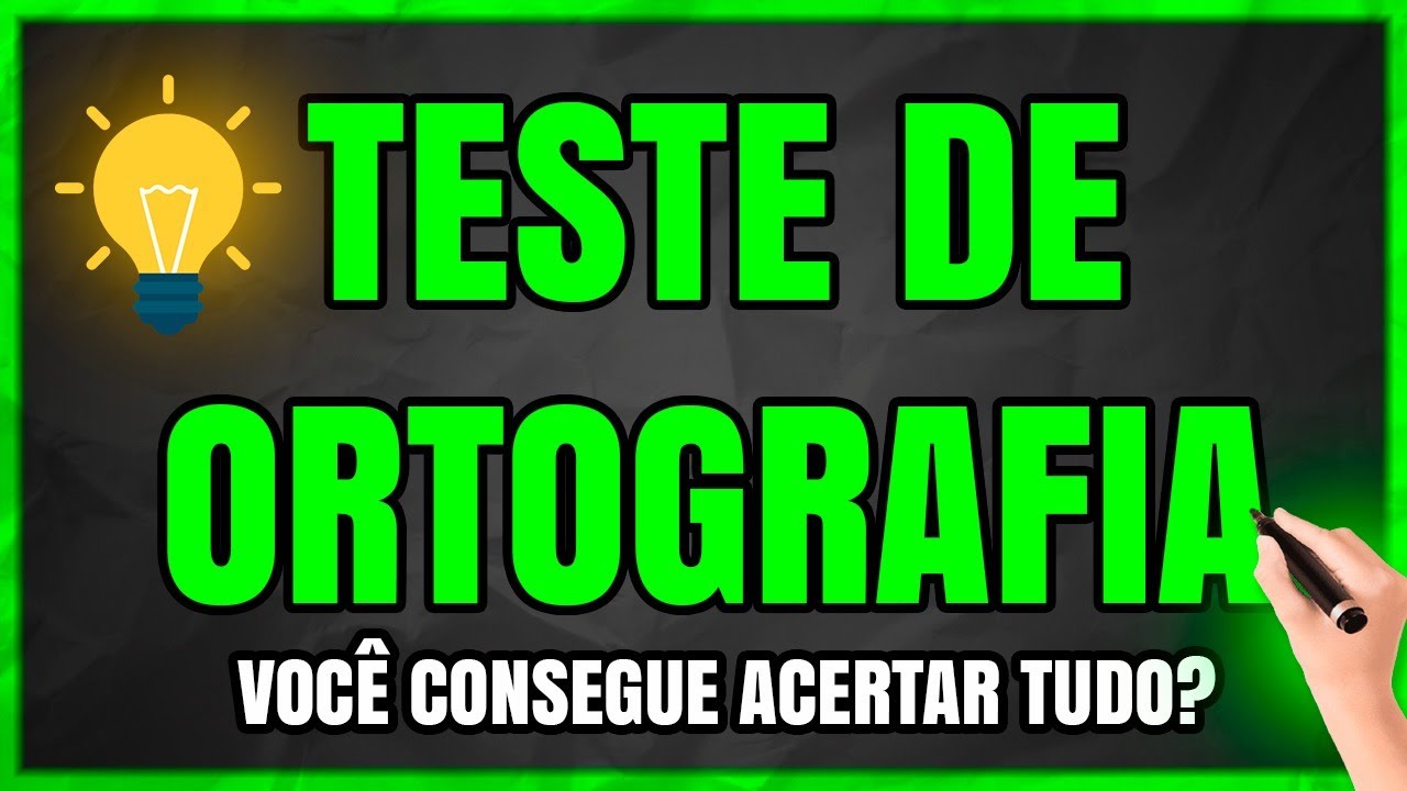 TESTE DE ORTOGRAFIA: Será que Você Consegue Acertar TUDO (Quiz de Ortografia)