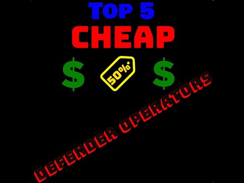 Top 5 BEST Cheap Defender Operators in Rainbow Six Siege!