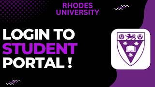 How to Login Rhodes University Student Portal!